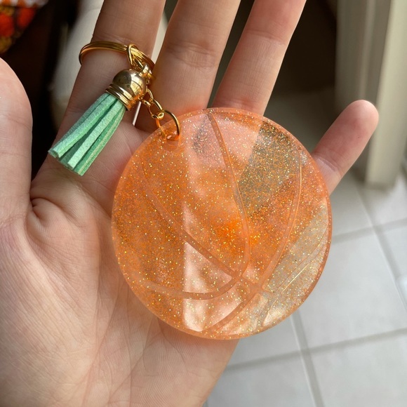 Handmade Basketball Keychain - Picture 2 of 6
